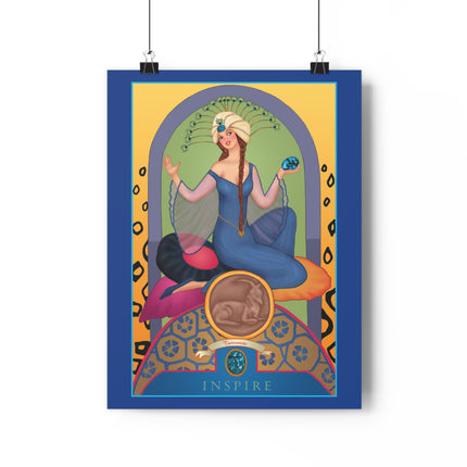 December & Tanzanite (from the Gem Series) by Sofia Chiostri Giclée Art Print