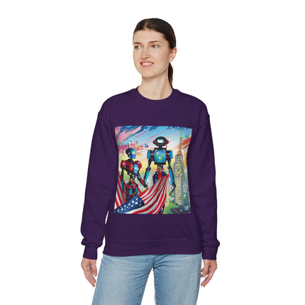 High Fashion Cyberpunk CIA Robots Unisex Heavy Blend™ Crewneck Sweatshirt