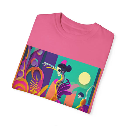 Dance of the Skeleton Ballerinas Unisex Garment-Dyed T-shirt