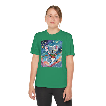 Cute Koala Youth Competitor Tee – Dreamy Skies & Whimsical Wonder