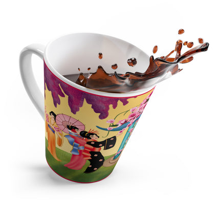 A Dance of Colors and Serenity by Carlo Chiostri Latte Mug