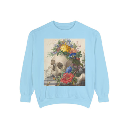 Vanitas Still Life by Herman Henstenburgh Garment-Dyed Sweatshirt