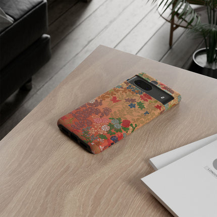 Ornamental Japanese Flower Pattern Phone Cases