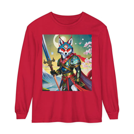 Cyberpunk Samurai Dog Long Sleeve T-Shirt