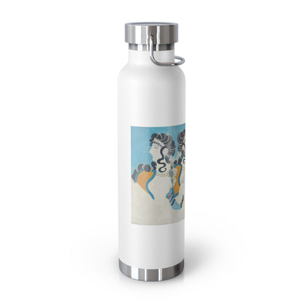 Reproduction of Ladies in Blue by Emile Gilliéron Copper Vacuum Insulated Bottle, 22oz