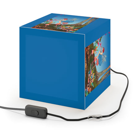 Periwinkle Painting the Petals Ida Outhwaite Light Cube Lamp