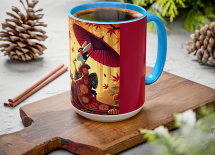 Theatrical Harvest Rabbit Colorful Mugs (11oz, 15oz)