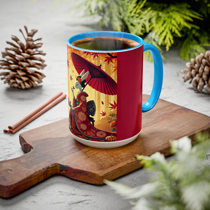 Theatrical Harvest Rabbit Colorful Mugs (11oz, 15oz)