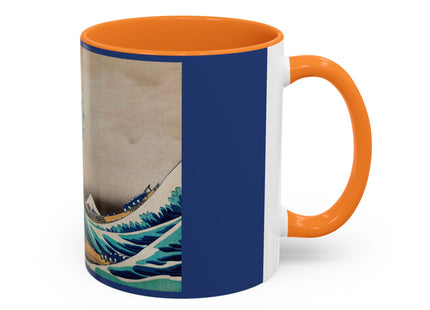 The Great Wave off Kanagawa by Katsushika Hokusai Colorful Mugs (11oz, 15oz)