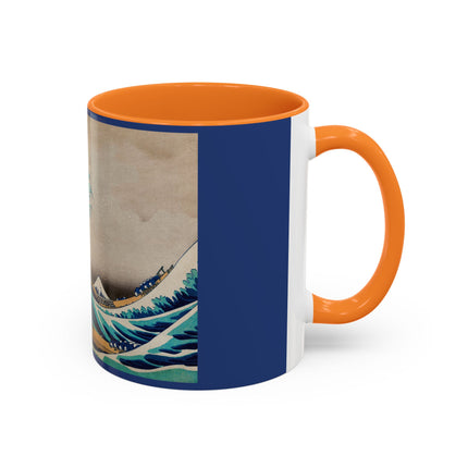 The Great Wave off Kanagawa by Katsushika Hokusai Colorful Mugs (11oz, 15oz)