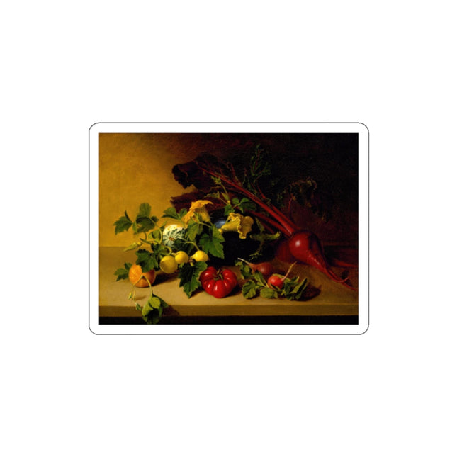 Still Life with Vegetables by James Peale Die-Cut Stickers (5 Sizes)