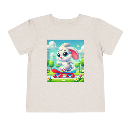 Skateboard Bunny Adventure Toddler Short Sleeve Tee