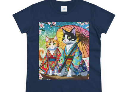 Kimono Kitties Cotton Tee