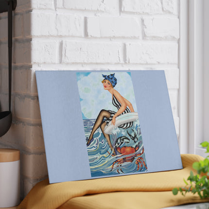 Playful Waves and Fashion Follies Glass Cutting Board