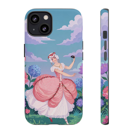🎭🌸 The Lady Of The Secret Masquerade Phone Case – Art Deco Garden Fantasy