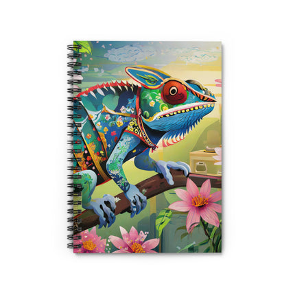 Camouflage Chameleon Spiral Notebook - Ruled Line