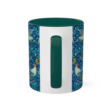 Bird by William Morris Colorful Mugs, 11oz