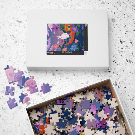 🪷🛶 The Lady Of The Lotus Lake Puzzle – Art Deco Garden Voyage