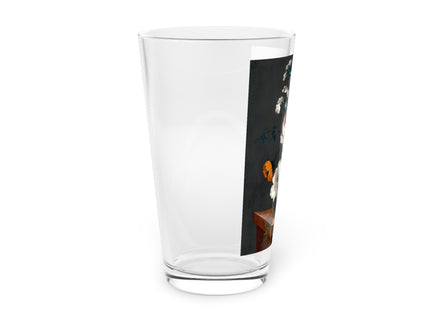 Floral Still Life by Johann Baptist Drechsler Glass, 16oz