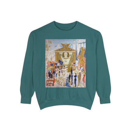 The Cathedrals of Wall Street Unisex Garment-Dyed Sweatshirt