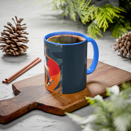 Flame of the Tempest Colorful Mugs – Fiery Storm & Dramatic Elegance