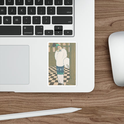 Les Hermines by Georges Lepape Die-Cut Stickers (5 Sizes)