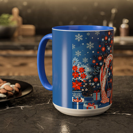 🎋❄️ The Winter Lantern Celebration Colorful Mug – Elegant Asian Christmas Fantasy