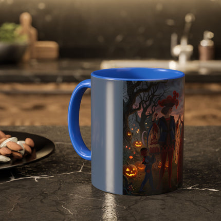 ♥️🎃 The Queen Of Hearts Halloween Masquerade Colorful Mug – Royal Halloween Fantasy