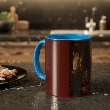 Raphael and his Muse in the Atelier by Vincenzo Abbati Colorful Mugs (11oz, 15oz)