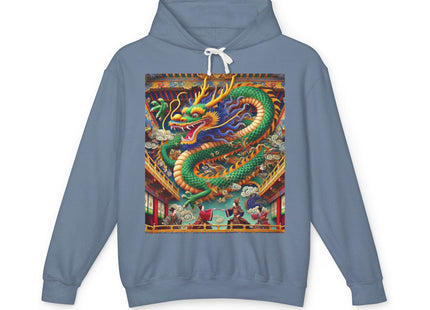 Tibetan Dragon Over Kabuki Duel Hoodie