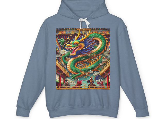 Tibetan Dragon Over Kabuki Duel Hoodie