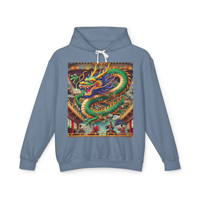 Tibetan Dragon Over Kabuki Duel Hoodie