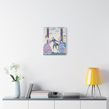 🎭🌸 Blindman’s Bluff Placemat – Rococo Courtship Whimsy