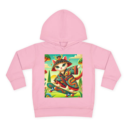 Dragon Dance on Wheels Toddler Pullover Fleece Hoodie