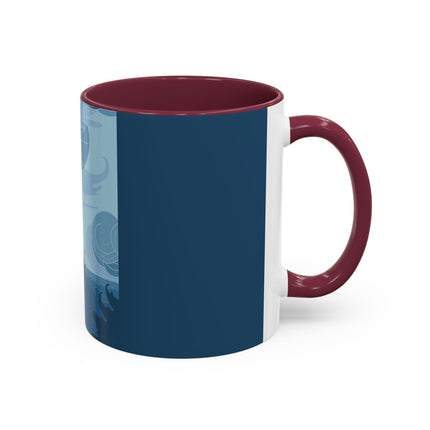 Siren of the Waves Colorful Mugs – Dramatic Sea Power & Bold Elegance