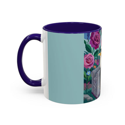 The Lady Of The Garden Tea Colorful Mugs – Art Deco Floral Elegance
