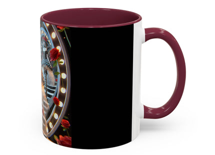Halloween Witch Through the Mirror Colorful Mugs (11oz, 15oz)