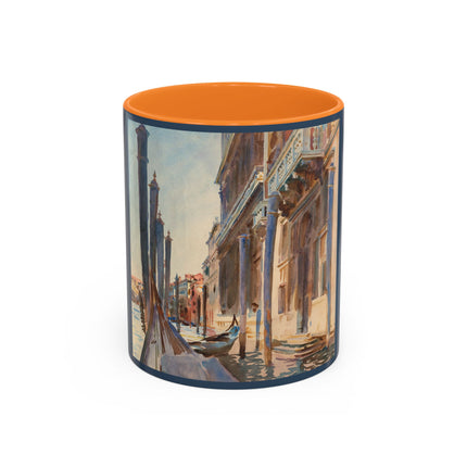 Gondola Moorings on the Grand Canal by John Singer Sargent Colorful Mugs (11oz, 15oz)