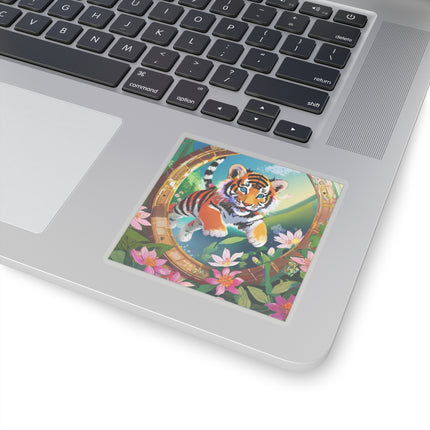 Majestic Tiger Cub Kiss-Cut Stickers (4 Sizes)
