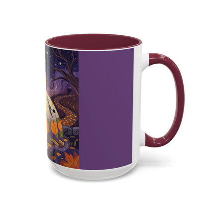 🎃🌙 The Pumpkin Moon Dress Colorful Mug – Whimsical Halloween Fashion