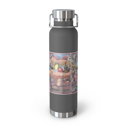 A Fairy's Whimsical Tea Party Copper Vacuum Insulated Bottle, 22 oz