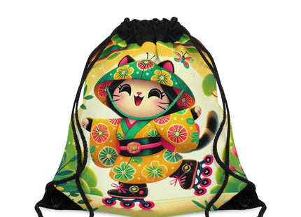 Firefly Dance on Wheels Drawstring Bag