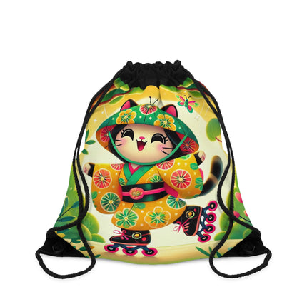 Firefly Dance on Wheels Drawstring Bag