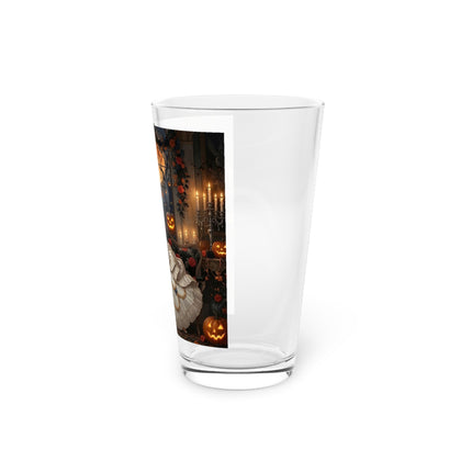 🌙🎃 The Moonlit Pumpkin Parlor Glass, 16oz – Elegant Halloween Charm