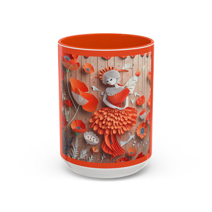 Poppy Fairy Colorful Mugs (11oz, 15oz)