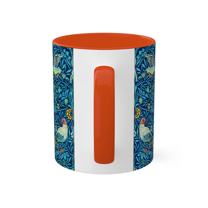Bird by William Morris Colorful Mugs, 11oz