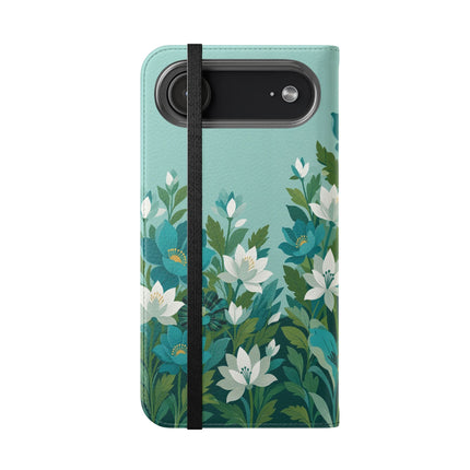 🐉🌿 The Dragon Keeper Flip Case – Art Deco Floral Fantasy