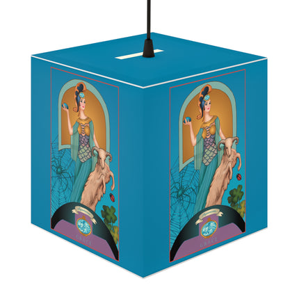 March & Aquamarine Zodiac Light Cube Lamp