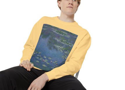 Water Lilies by Claude Monet Unisex Garment-Dyed Sweatshirt