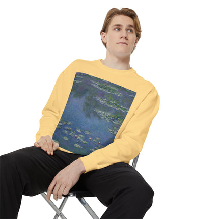 Water Lilies by Claude Monet Unisex Garment-Dyed Sweatshirt